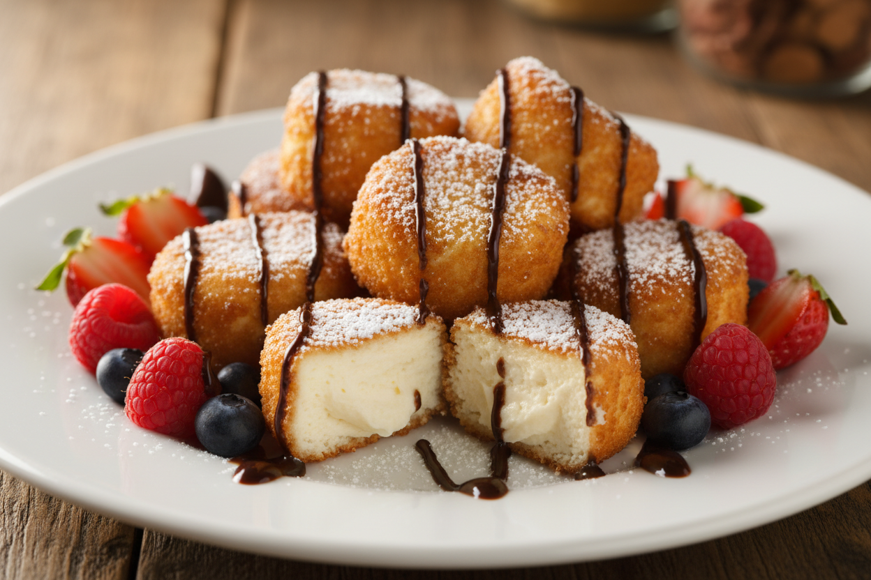 Deep fried Cheese Cake Bites